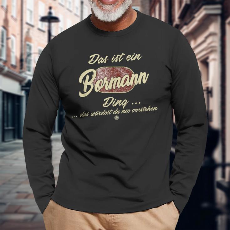 Bormann Das Ist Ein Bormann Ding Das Ist Ein Bormann Ding S Langarmshirts Geschenke für alte Männer