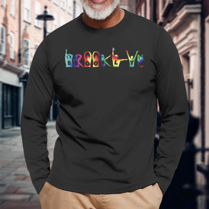 Brooklyn Nyc Tie Dye Langarmshirts Geschenke für alte Männer