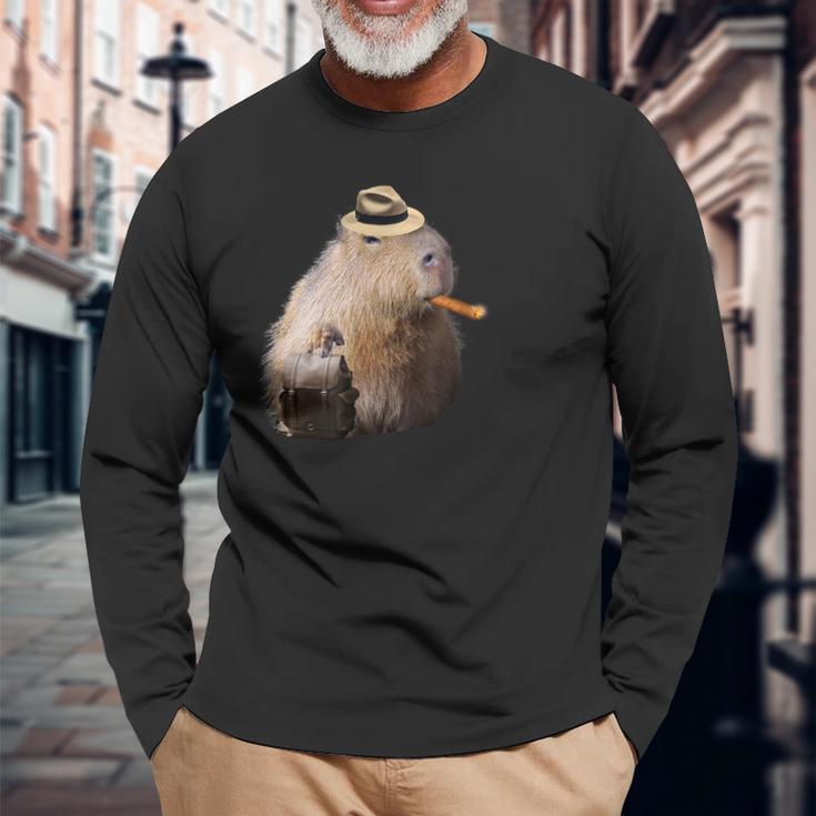 Capybara Man Wallet Cute Langarmshirts Geschenke für alte Männer