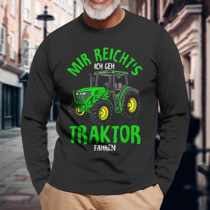 Children's Mir Reichts Ich Geh Traktor Fahren Tracker Langarmshirts Geschenke für alte Männer