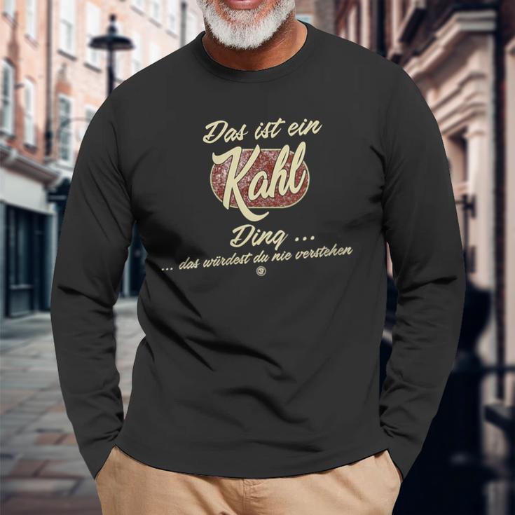 Damen Das Ist Ein Kahl Ding Lustiges Familie Kahl Mit-Ausschnitt Langarmshirts Geschenke für alte Männer