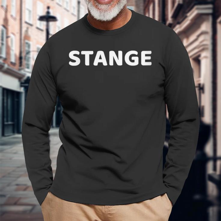 Damen Stange Nachname Team Stange Ehe Familienfeier Retro Mit-Ausschnitt Langarmshirts Geschenke für alte Männer