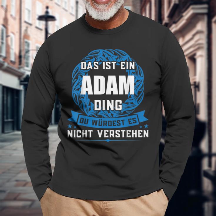 Das Ist Ein Adam Ding First Name S Langarmshirts Geschenke für alte Männer