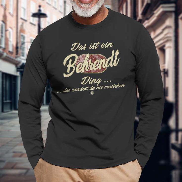 Das Ist Ein Behrendt Ding It's A Behrendt Ding Langarmshirts Geschenke für alte Männer