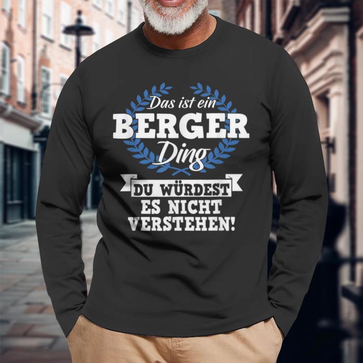 Das Ist Ein Berger Ding Du Würdest Es Nichterstand Langarmshirts Geschenke für alte Männer