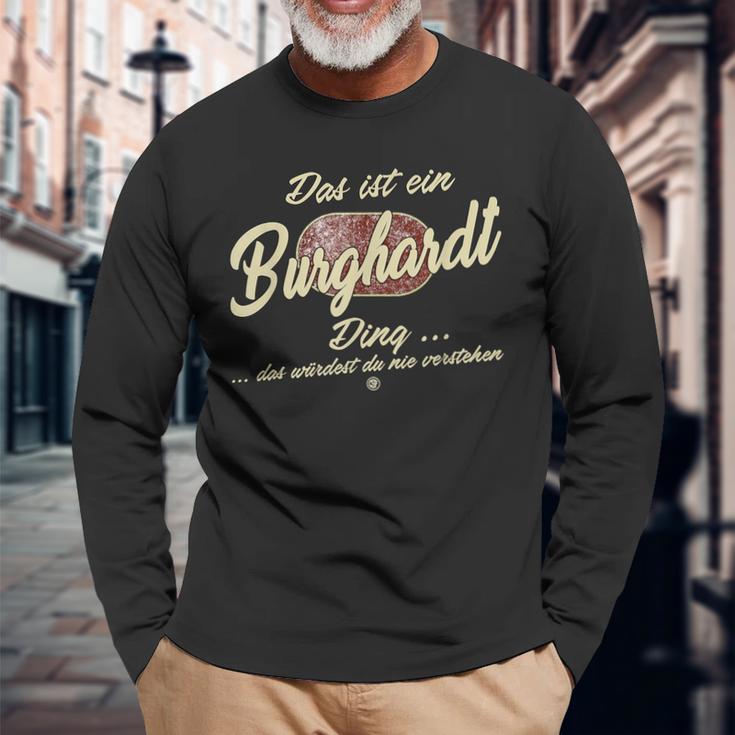 Das Ist Ein Burghardt Ding Lustiges Familie Burghardt Langarmshirts Geschenke für alte Männer