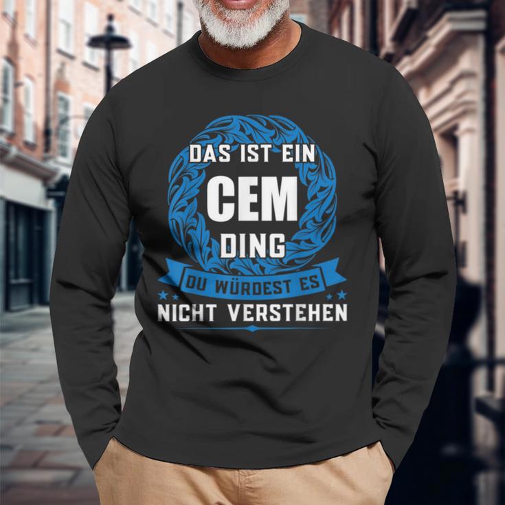 Das Ist Ein Cem Dingorname Langarmshirts Geschenke für alte Männer