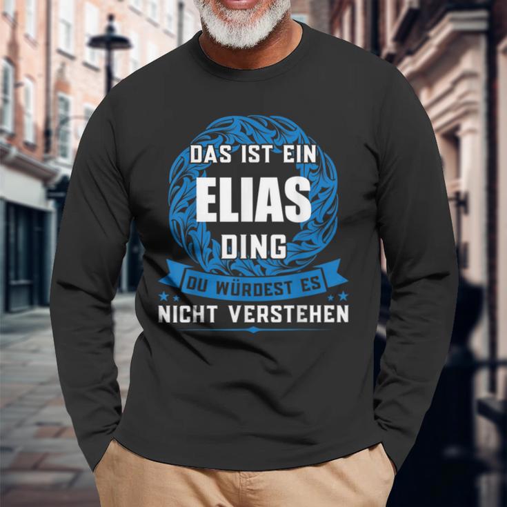 Das Ist Ein Elias Dingorname Langarmshirts Geschenke für alte Männer