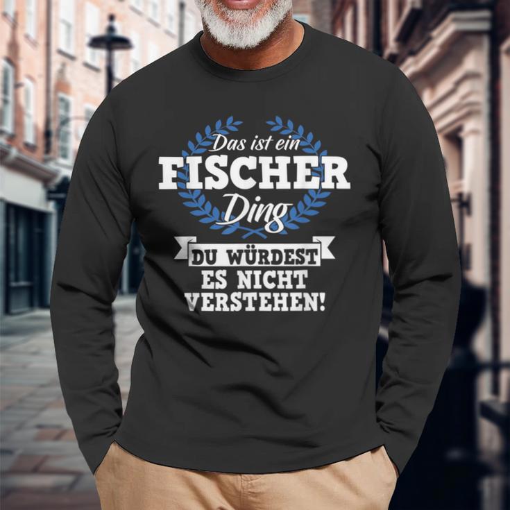 Das Ist Ein Fischer Ding Du Würdest Es Nicht Understand Langarmshirts Geschenke für alte Männer