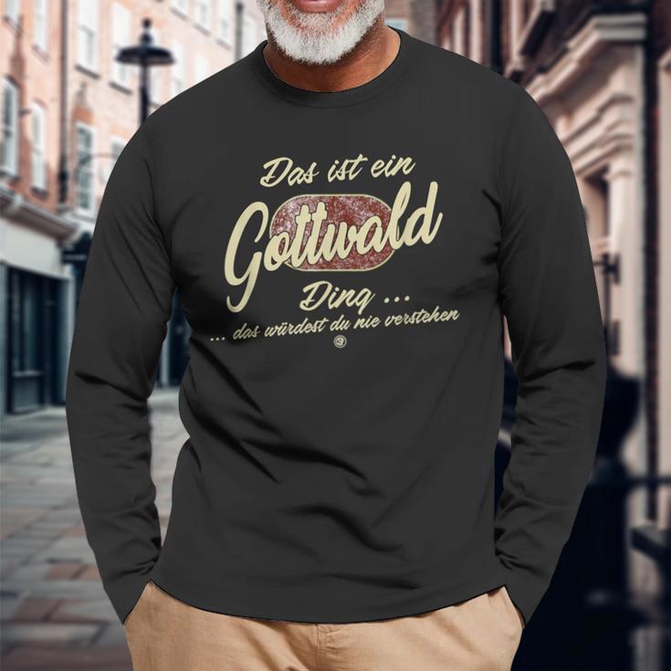 Das Ist Ein Gottwald Ding Lustiges Familie Gottwald Langarmshirts Geschenke für alte Männer