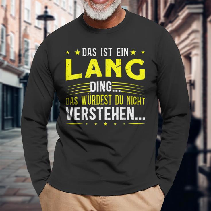 Das Ist Ein Lang Ding Saying For Familie Long Langarmshirts Geschenke für alte Männer