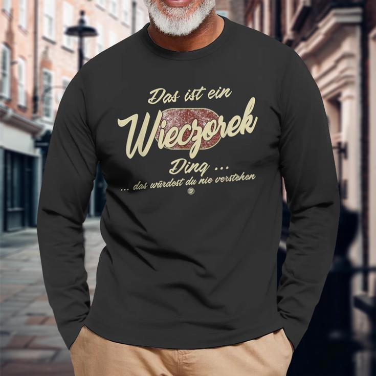 Das Ist Ein Wieczorek Ding Lustiges Familie Wieczorek Langarmshirts Geschenke für alte Männer