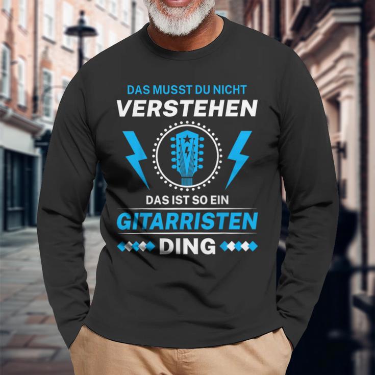 Das Ist So Ein Gitarristen Ding Bassisten Gitarrist Langarmshirts Geschenke für alte Männer