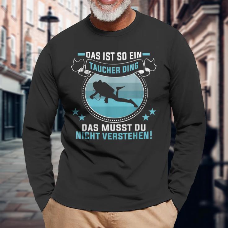 Das Ist So Ein Taucher Ding Diving Instructor Langarmshirts Geschenke für alte Männer