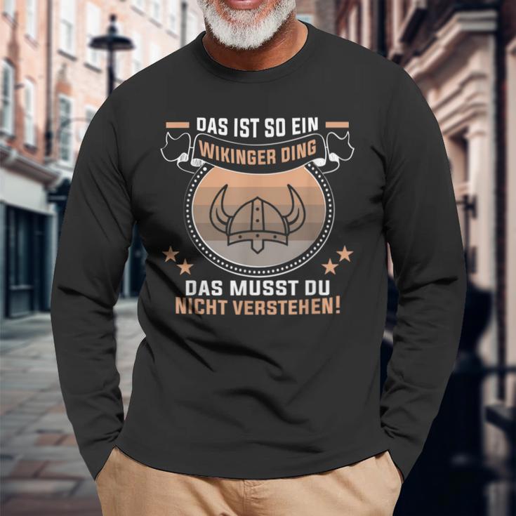 Das Ist So Ein Wikinger Ding Germanen Und Wikinger Langarmshirts Geschenke für alte Männer