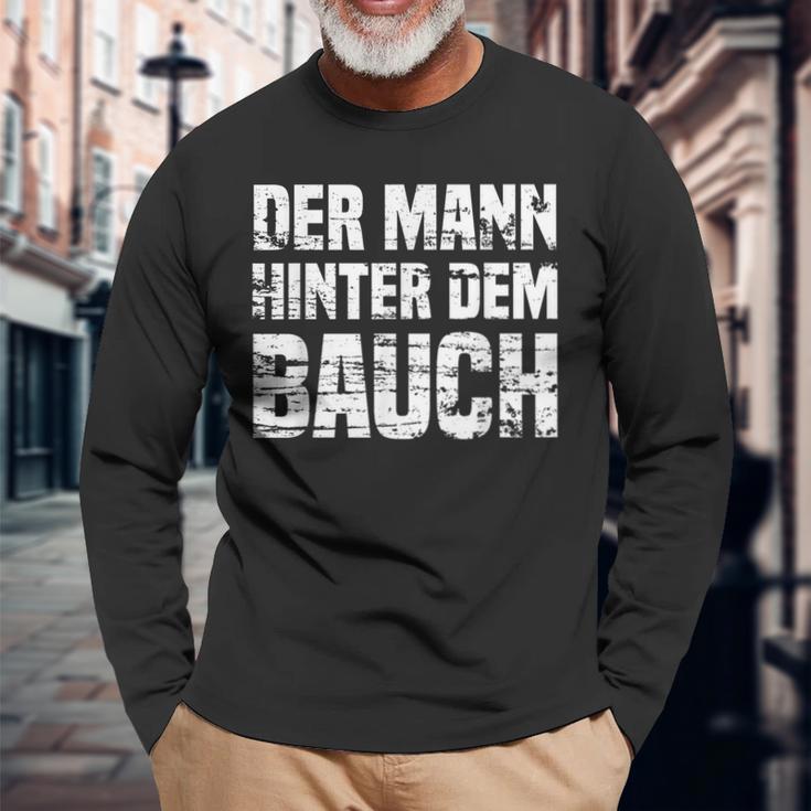 Der Mann Hinter Dem Bauchintage Father's Day Langarmshirts Geschenke für alte Männer