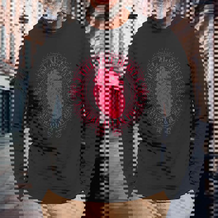 Edgar Allan Poe Tell-Tale Heart Littéraire T-shirt à manches longues Cadeaux pour les vieillards