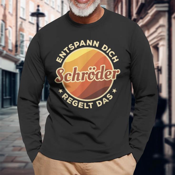 Entspann Dich Schröder Regelt Das Langarmshirts Geschenke für alte Männer