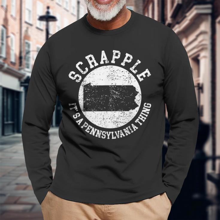 Es Ist Ein Pennsylvania-Ding Scrapple Langarmshirts Geschenke für alte Männer