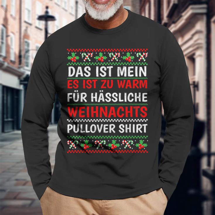 Es Ist Zu Warm Für Hässliche Weihnachtss Langarmshirts Geschenke für alte Männer