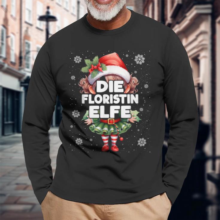 Floristin Elfe Weihnachten Elfen & Weihnachtselfen Langarmshirts Geschenke für alte Männer