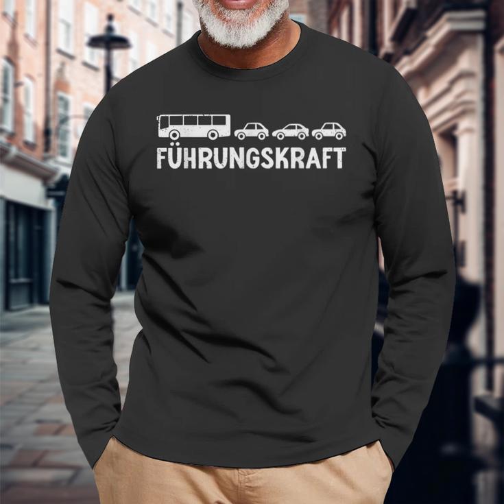 Führungskraft Linienbus Bus Driver Langarmshirts Geschenke für alte Männer