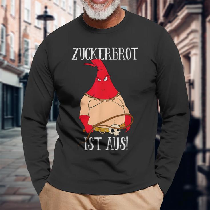 Fun Zuckerbret Ist Aus Dominant Mask And Whip Sayings Langarmshirts Geschenke für alte Männer