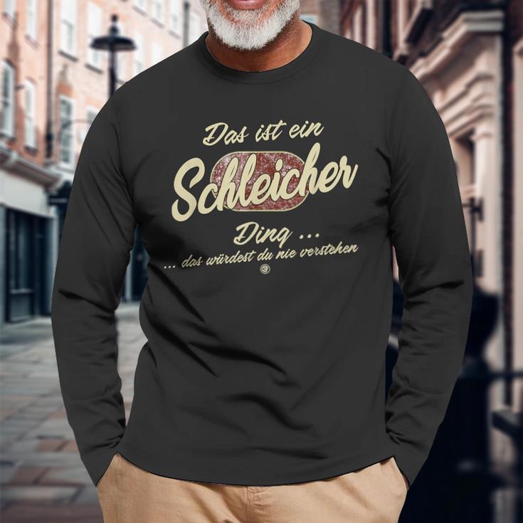 Family Das Ist Ein Schleicher Ding Langarmshirts Geschenke für alte Männer