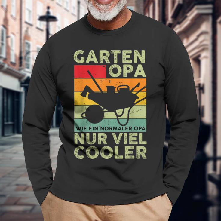 Garden Grandpa Gardener Saying Outfit For Grandad Langarmshirts Geschenke für alte Männer