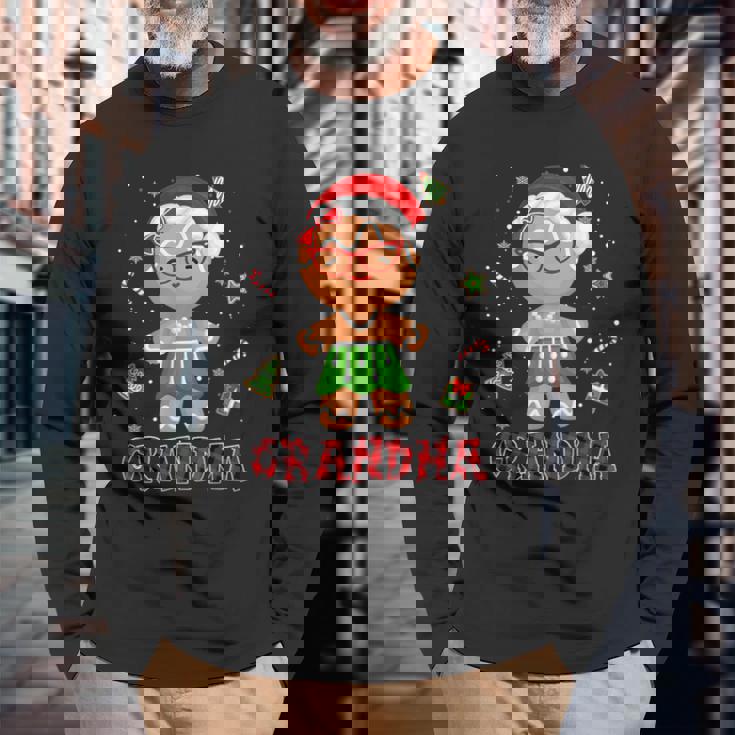 Gingerbread Grandma Buffalo Plaid Christmas Shirt Mama Long Sleeve T-Shirt Gifts for Old Men