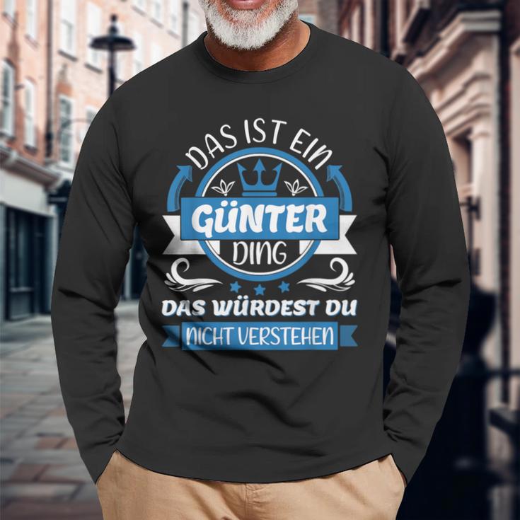 Günter Name First Name Day Das Ist Ein Günter Ding Langarmshirts Geschenke für alte Männer