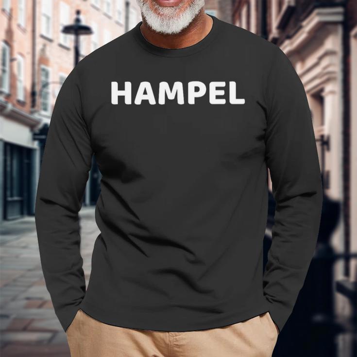 Hampel Nachname Team Hampel Ehe Familienfeier Retro Langarmshirts Geschenke für alte Männer