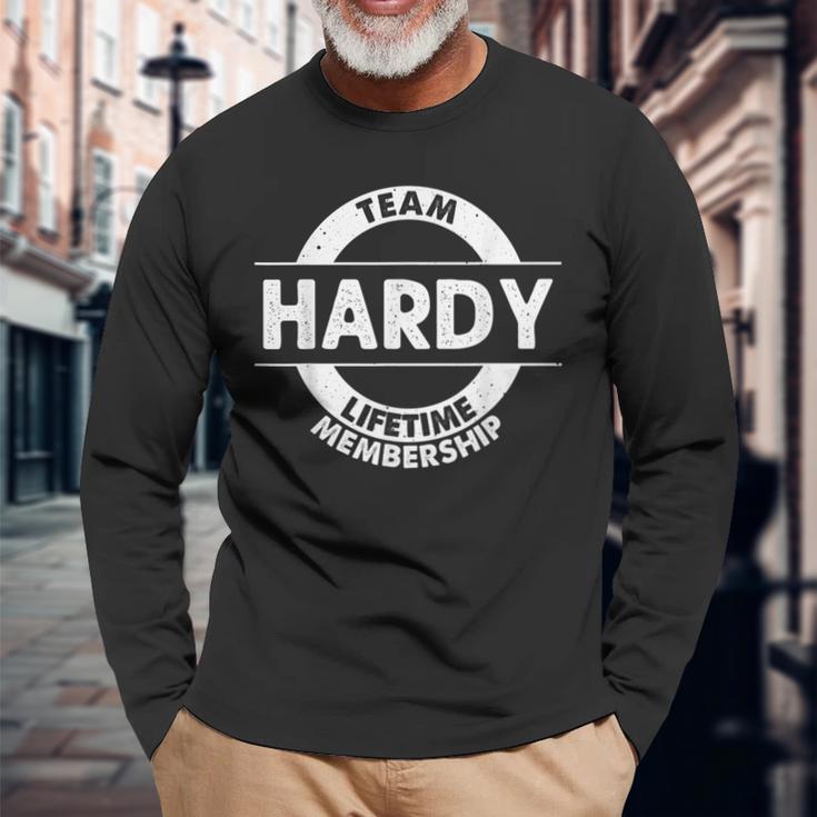 Hardy Geschenk Lustiger Nachname Familienbaum Geburtstag Wiedervereinigung Idee Langarmshirts Geschenke für alte Männer