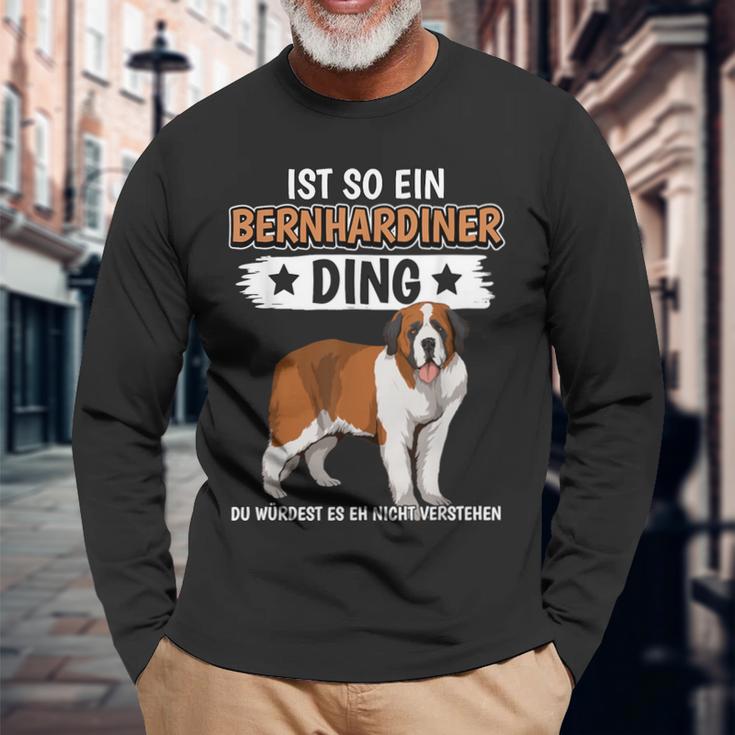 Hundehalter Ist So Ein Bernhardiner Ding Bernhardiner Langarmshirts Geschenke für alte Männer