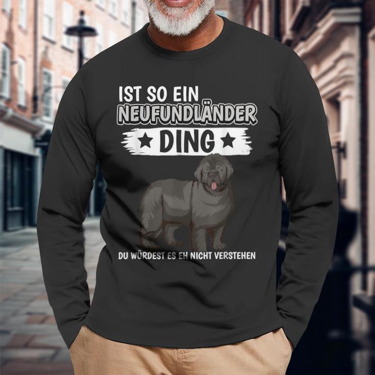 Hundehalter Ist So Ein Neufundländer Ding Neufundländer Langarmshirts Geschenke für alte Männer