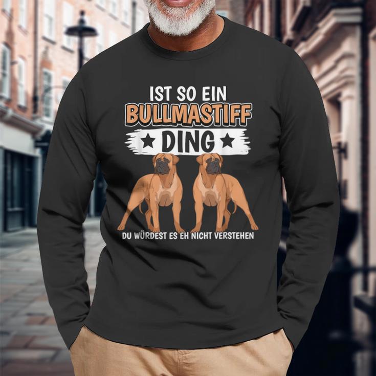 Hundehalter Sachen Ist So Ein Bullmastiff Ding Bullmastiff Langarmshirts Geschenke für alte Männer