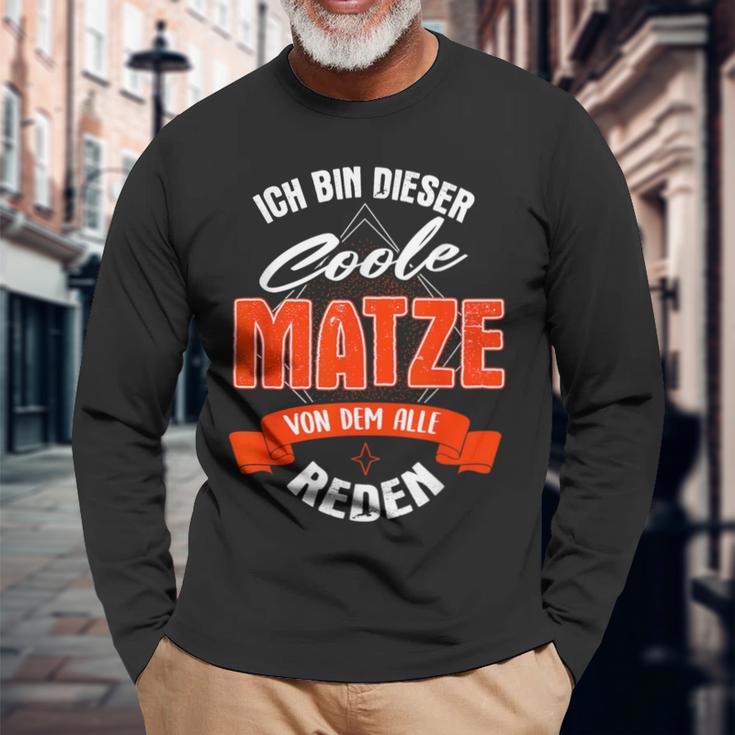 Ich Bin Dieser Coole Matzeon Dem Alle Reden Langarmshirts Geschenke für alte Männer