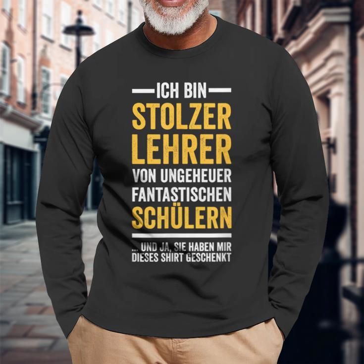 Ich Bin Stolzer Lehreron Fantastische Students Langarmshirts Geschenke für alte Männer