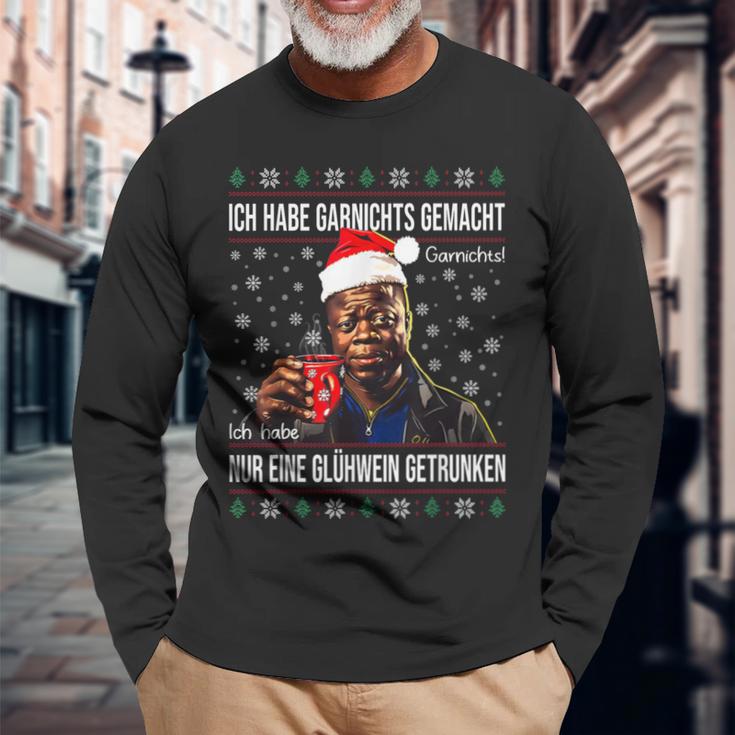 Ich Habe Garnichts Gemacht Nur Eine Glühwein Getrunken Xmas Langarmshirts Geschenke für alte Männer