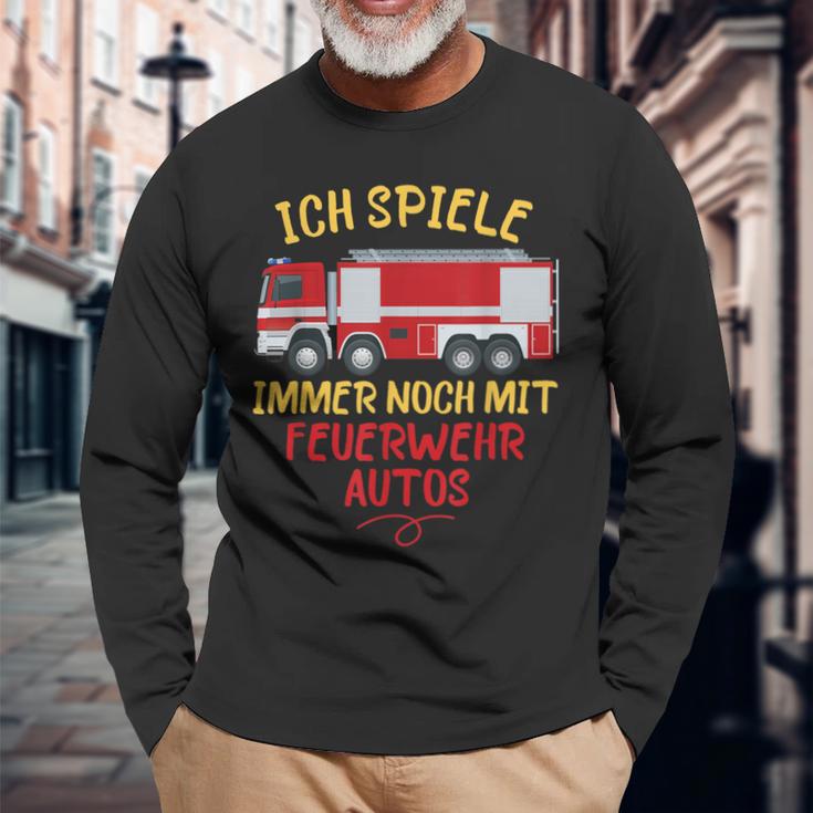 Ich Spiele Immer Noch Mit Feuerwehrautos Feuerwehr Langarmshirts Geschenke für alte Männer