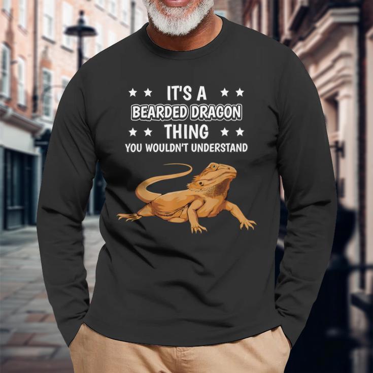 Ist So Ein Bartagame Ding Lustiger Spruch Bartagamen Langarmshirts Geschenke für alte Männer