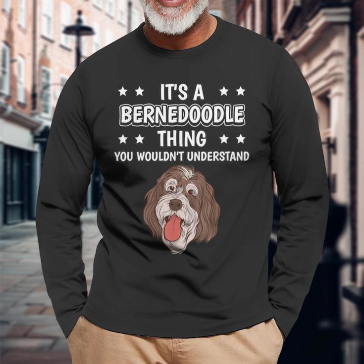 Ist So Ein Bernedoodle Ding Lustiger Spruch Bernedoodles Langarmshirts Geschenke für alte Männer