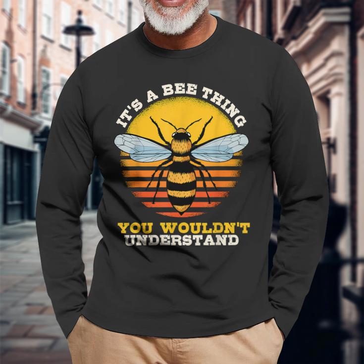 Ist So Ein Bienen Ding Imker Sachen Bienen Langarmshirts Geschenke für alte Männer