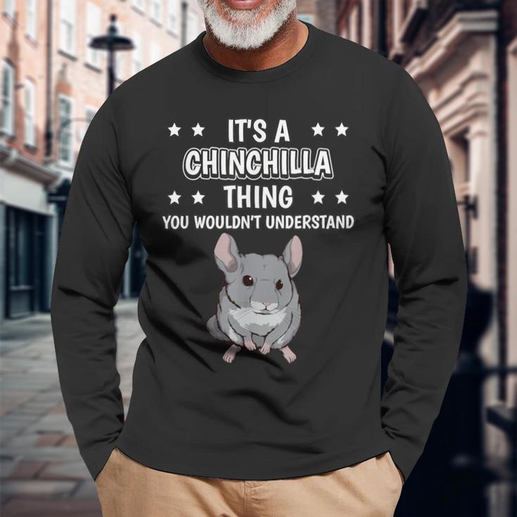 Ist So Ein Chinchilla Ding Lustiger Spruch Chinchillas Langarmshirts Geschenke für alte Männer