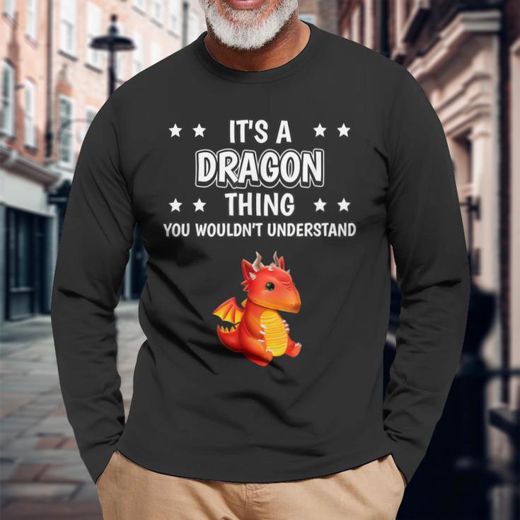 Ist So Ein Drache Ding Saying Dragon Langarmshirts Geschenke für alte Männer