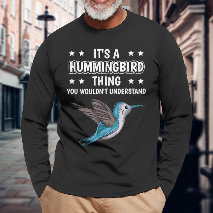 Ist So Ein Kolibri Ding Lustiger Spruch Kolibris Langarmshirts Geschenke für alte Männer