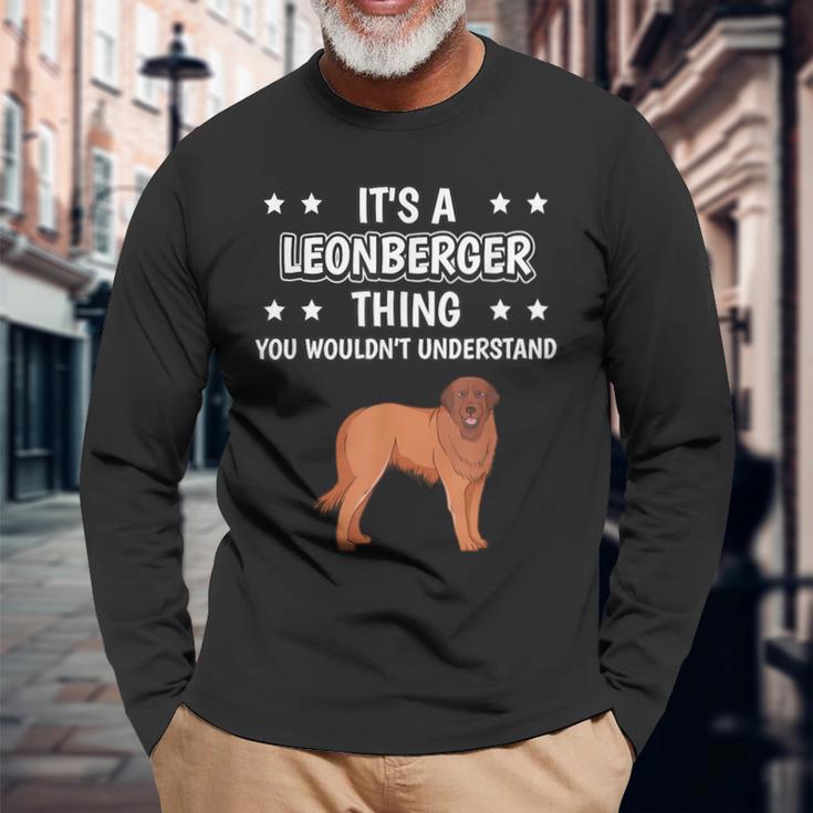 Ist So Ein Leonberger Ding Lustiger Spruch Leonberger Langarmshirts Geschenke für alte Männer