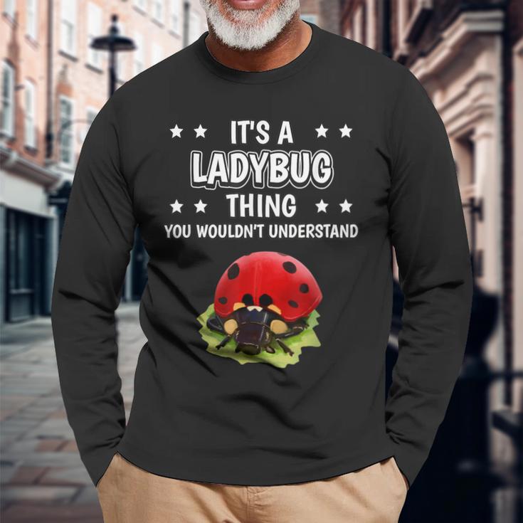 Ist So Ein Marienkäfer Ding Lustiger Spruch Marienkäfer Langarmshirts Geschenke für alte Männer