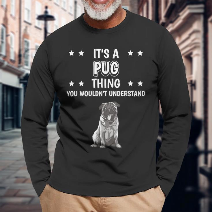 Ist So Ein Mops Ding Lustiger Spruch Möpse Langarmshirts Geschenke für alte Männer