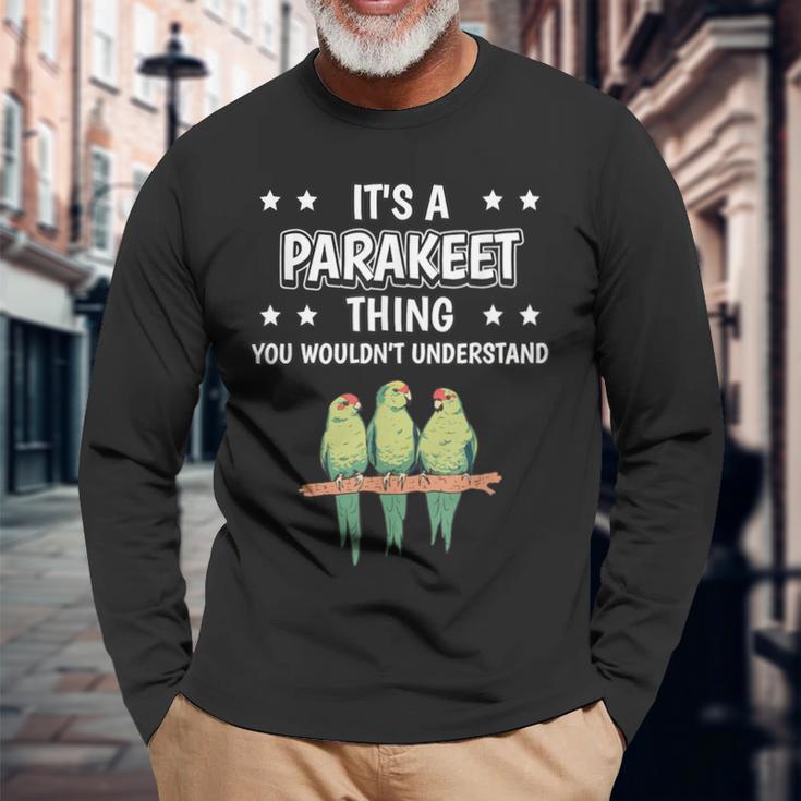 Ist So Ein Paraktich Ding Saying Parakeet Langarmshirts Geschenke für alte Männer